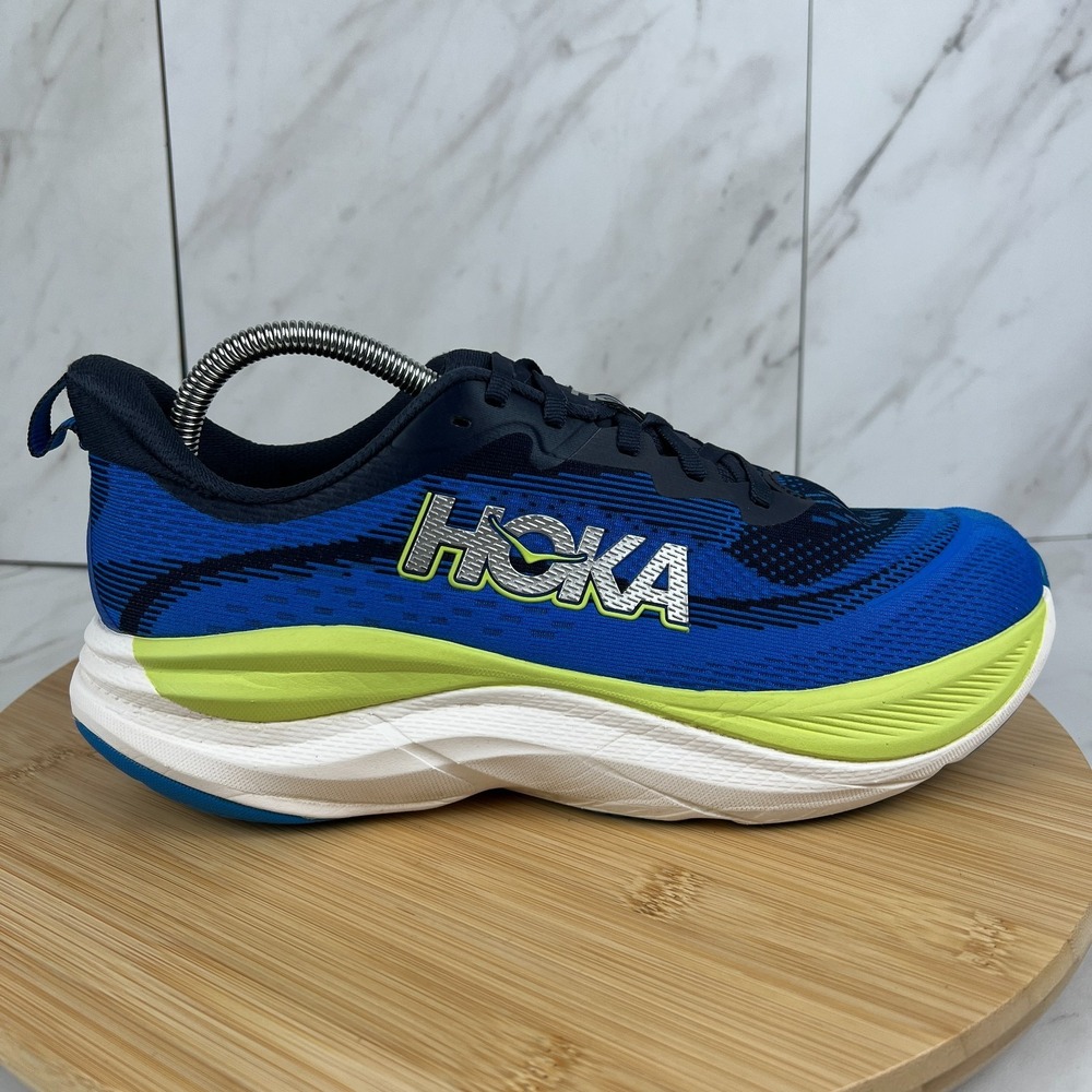 Hoka One Skyflow Mens Size 8.5 D Varsity Navy Electric Blue Running Shoe 1155111